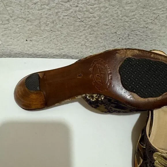 Salpy mules velvet jeweled accent clogs size 7 - Picture 5 of 8